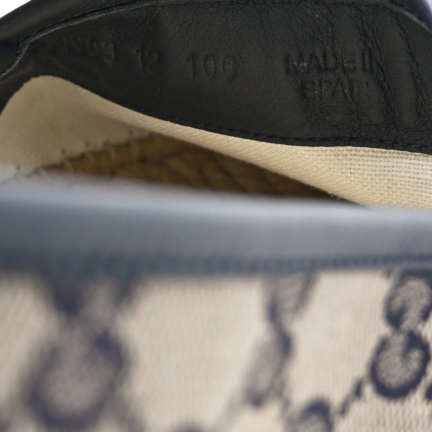 Monogram Miro Soft Calfskin Mens Espadrilles 12 Beige Blue