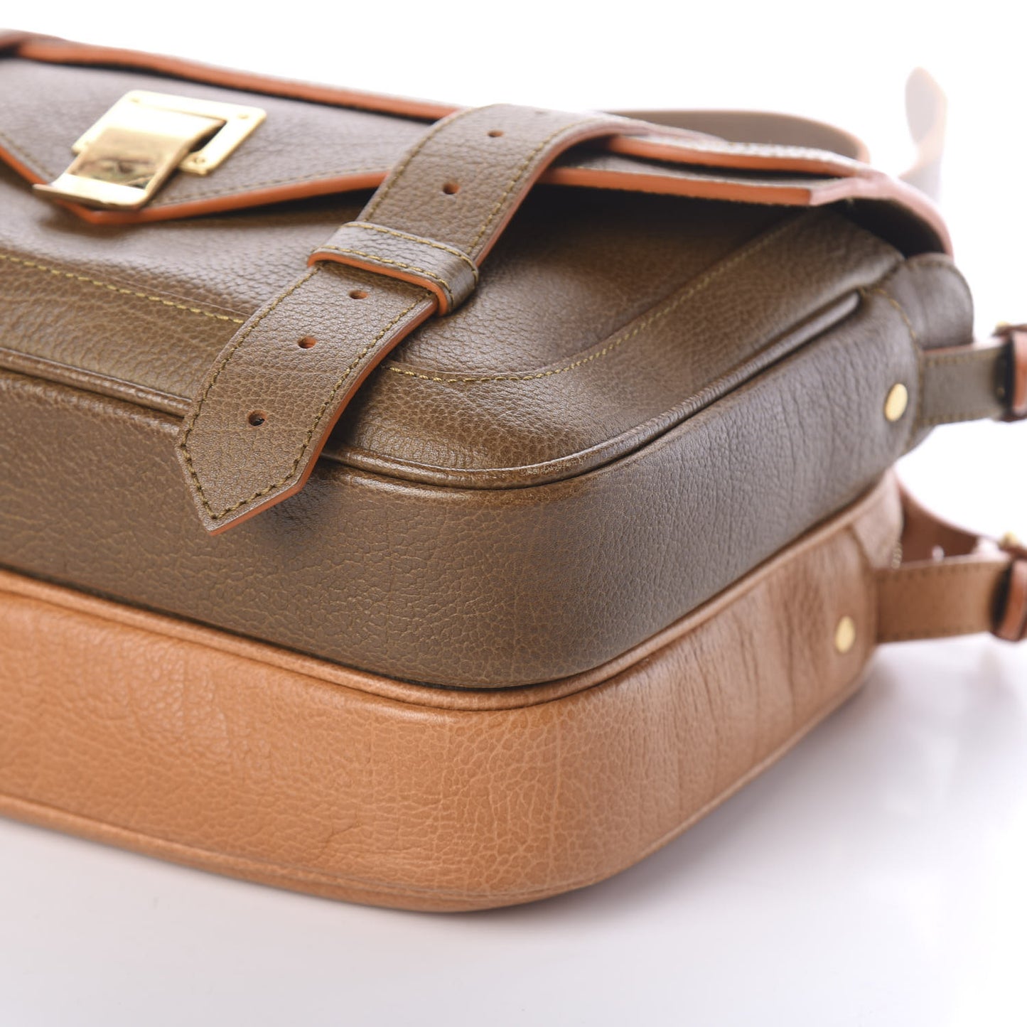 Grained Calfskin Double Bag Multi