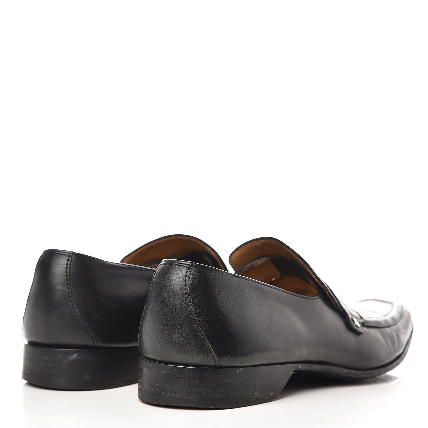 Mens Calfskin Loafers 10.5 Black