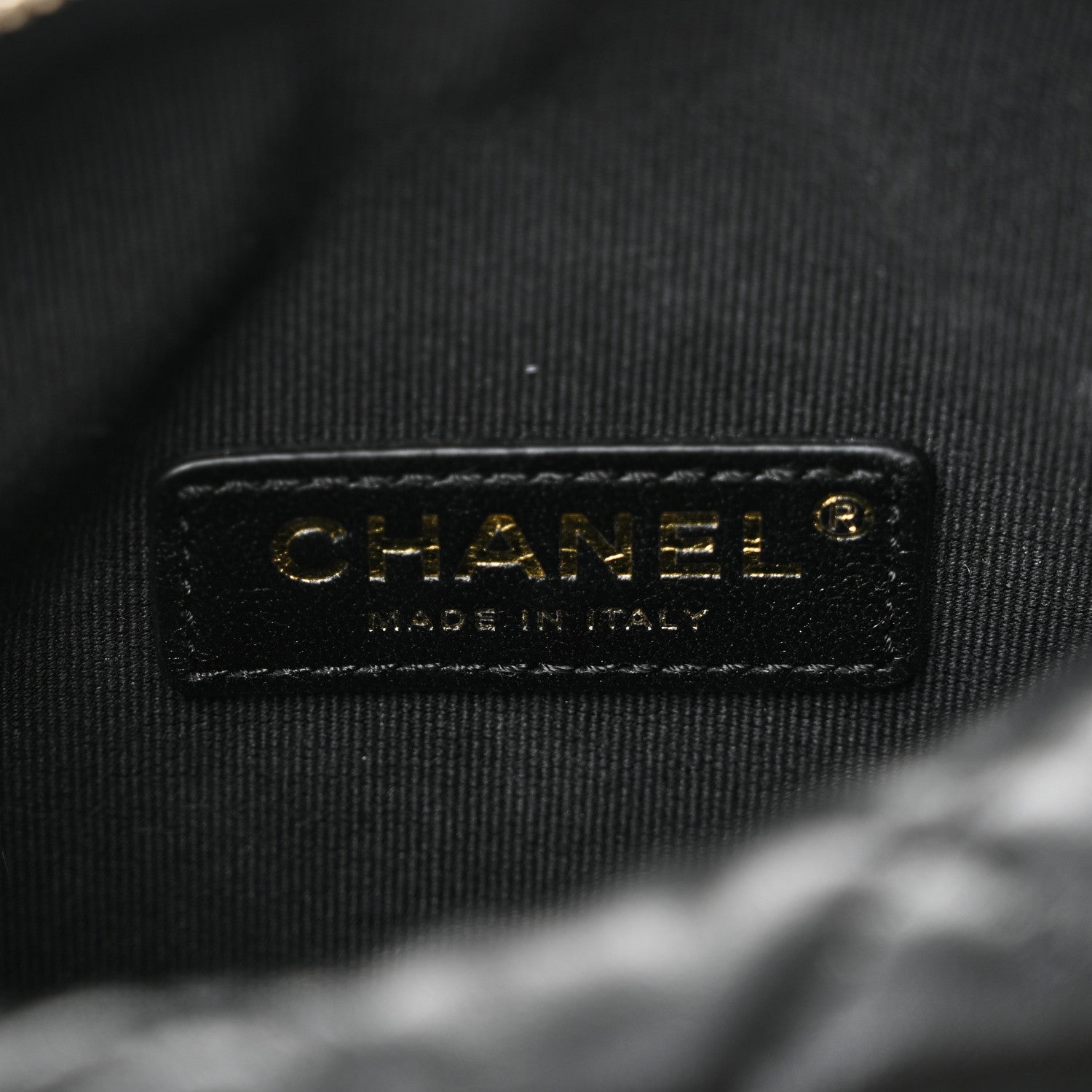 Chanel Shiny Crumpled Lambskin Quilted Small Preppy Pocket Camera Case Black 6 of 10