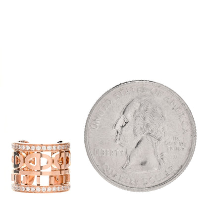 Hermes 18K Rose Gold Diamond Chaine d'ancre Divine Ear Cuff 2 of 7