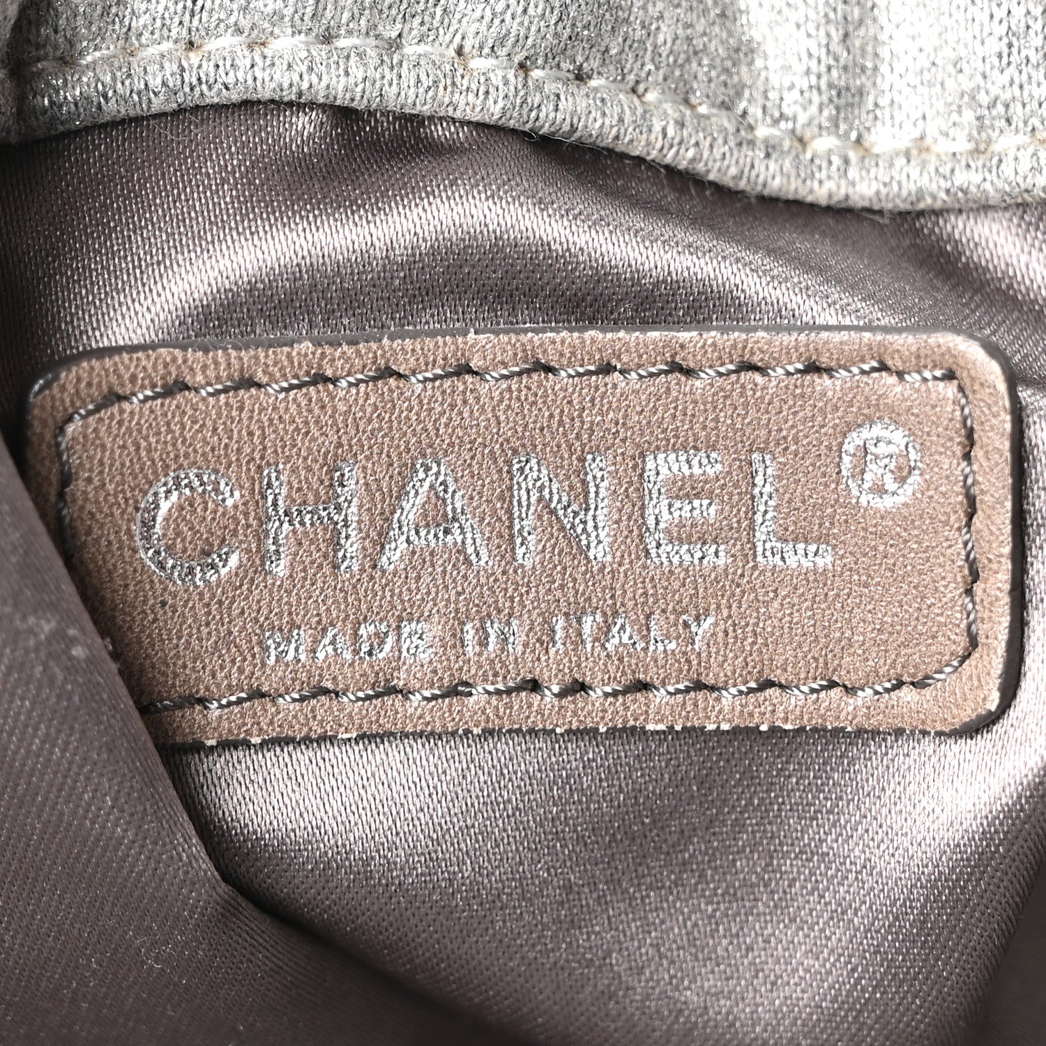 Chanel Jersey Melrose Cabas Grey 6 of 10
