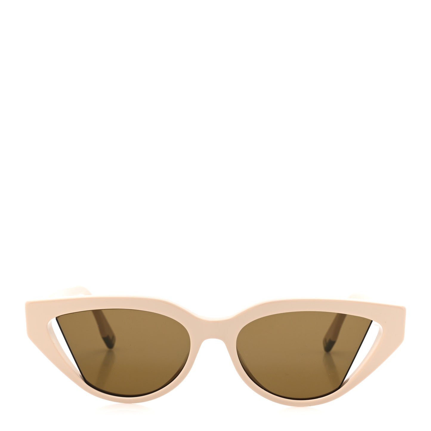 Acetate Cutout Cat Eye Sunglasses FF40009I Ivory