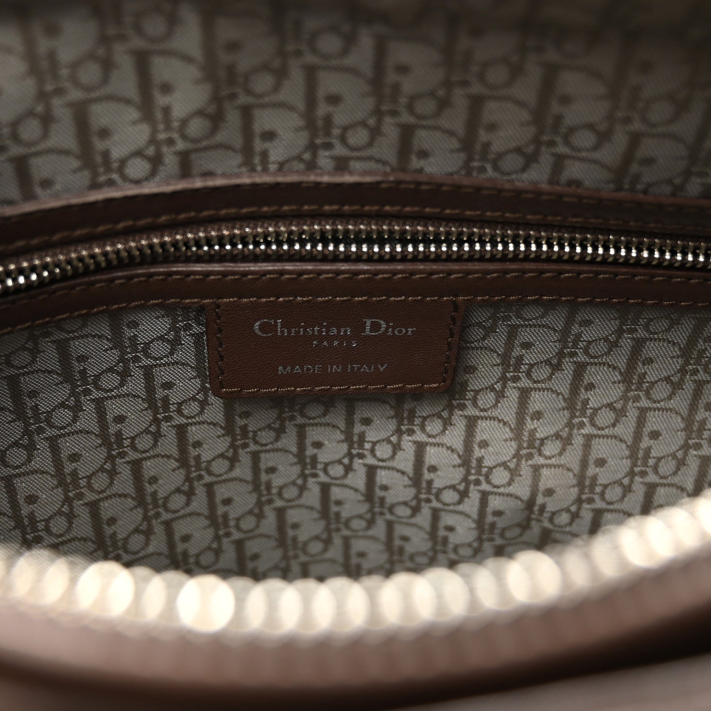 Lambskin Cannage Large Lady Dior Brown