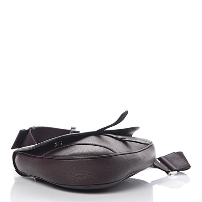 Christian Dior Grained Calfskin Kim Jones Saddle Bag Amaranth 4 of 8