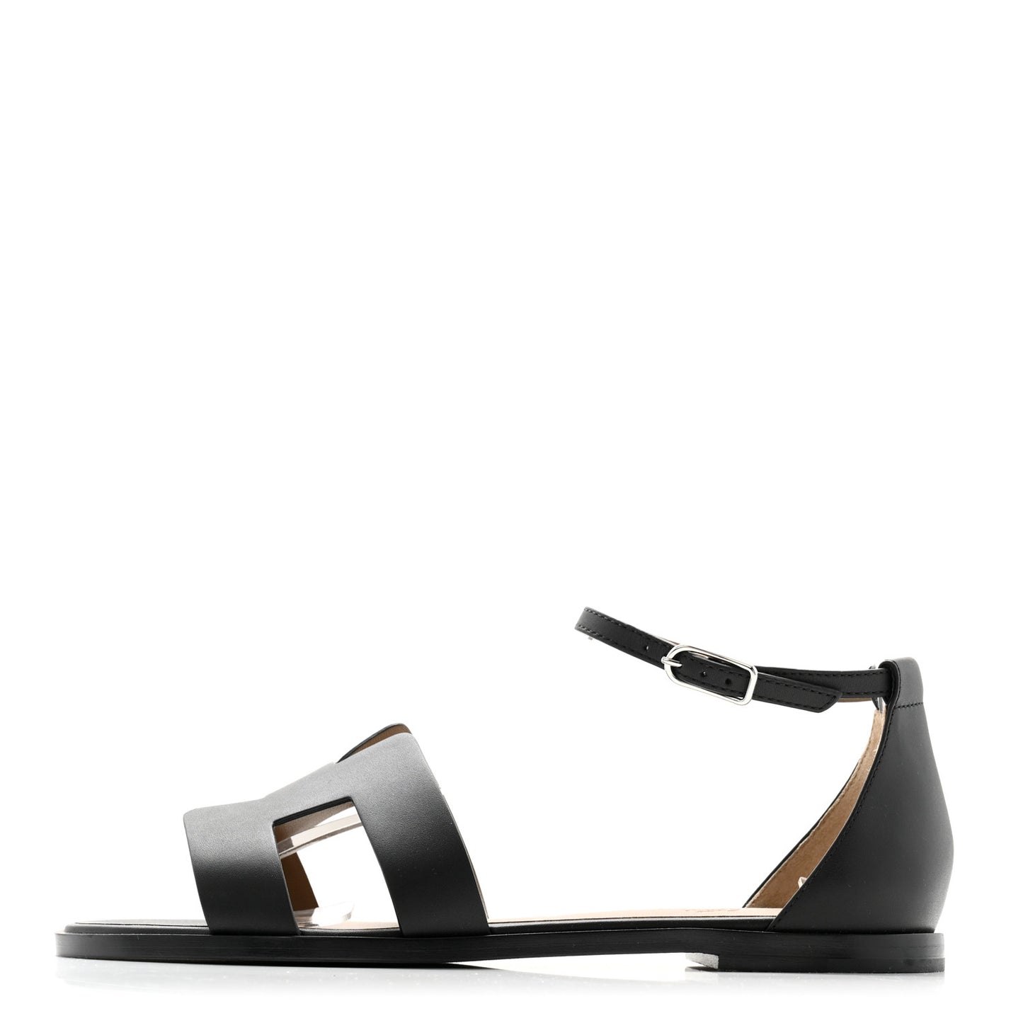 Calfskin Santorini Sandals 39 Black