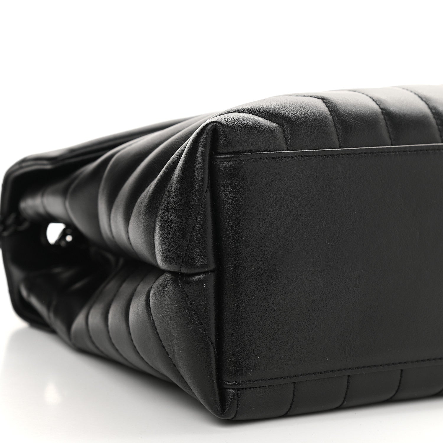 Saint Laurent Calfskin Y Quilted Monogram Medium Loulou Chain Satchel Black 5 of 11