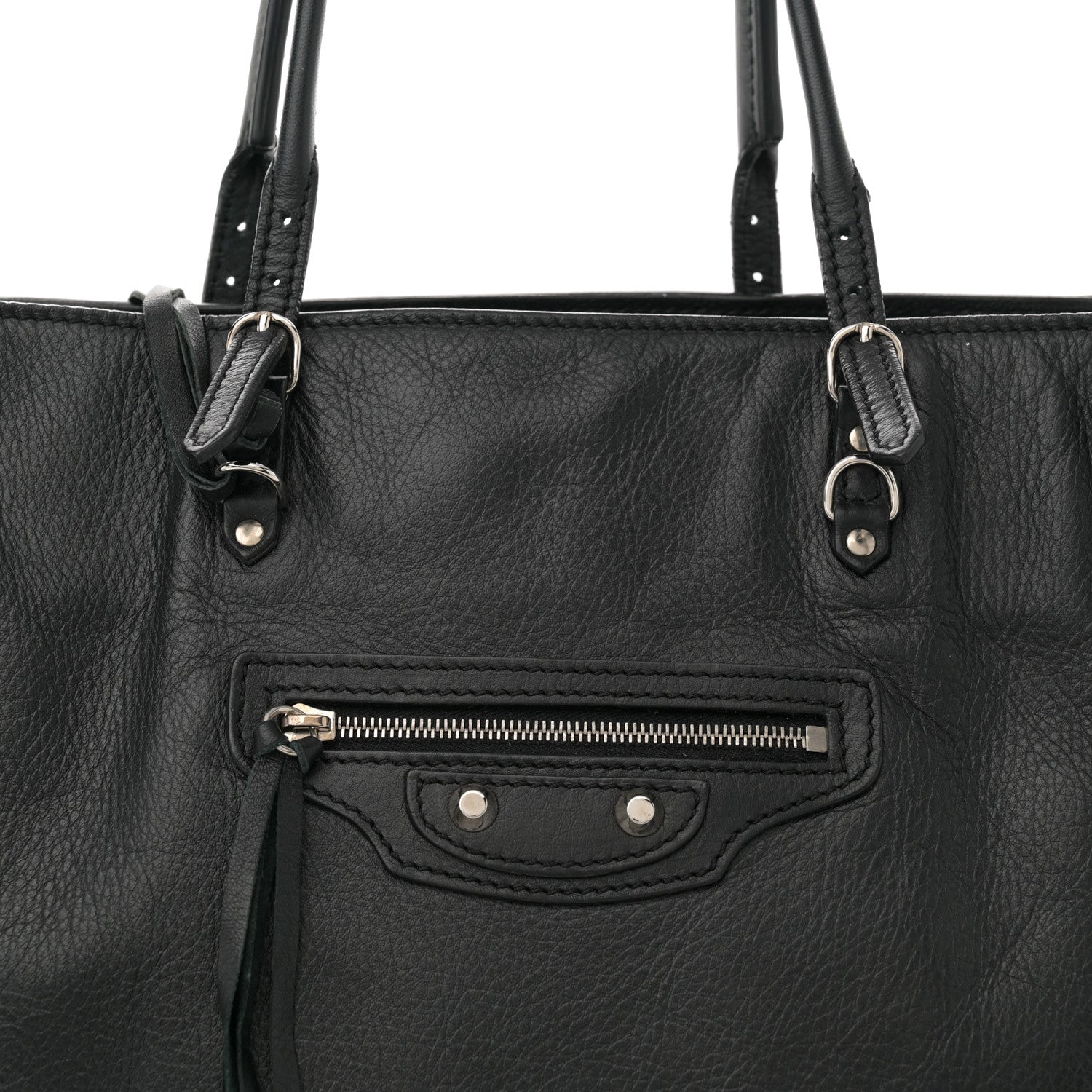 Balenciaga Veau Papier A5 Zip Around Tote Tote Black 1706687