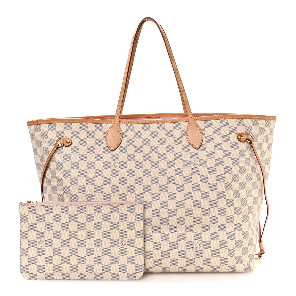 Louis Vuitton Damier Azur Neo Neverfull GM Rose Ballerine 3 of 11
