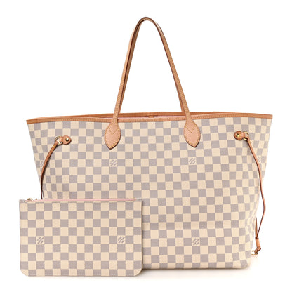 Louis Vuitton Damier Azur Neo Neverfull GM Rose Ballerine 3 of 11
