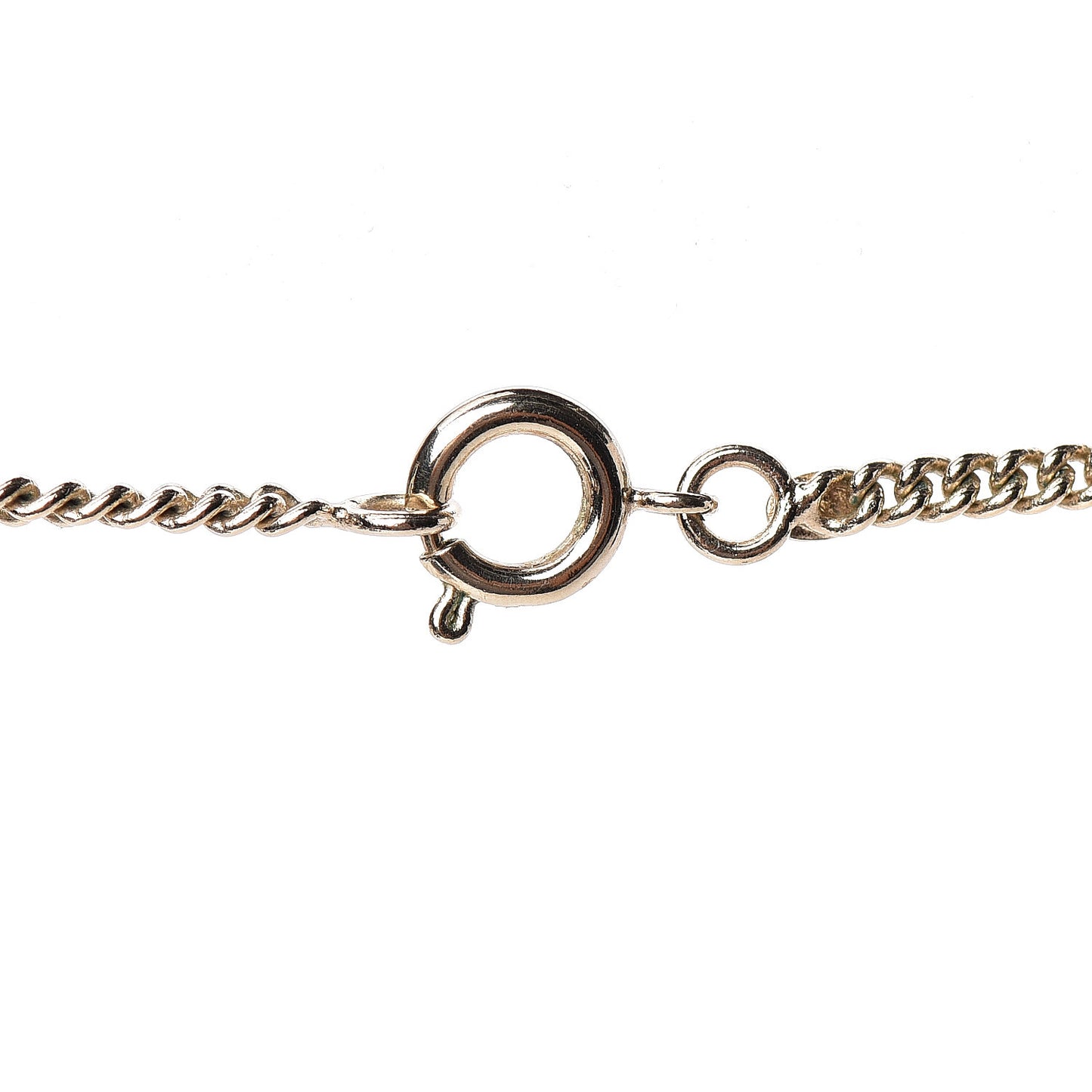 Enamel Heart CC Necklace Gold