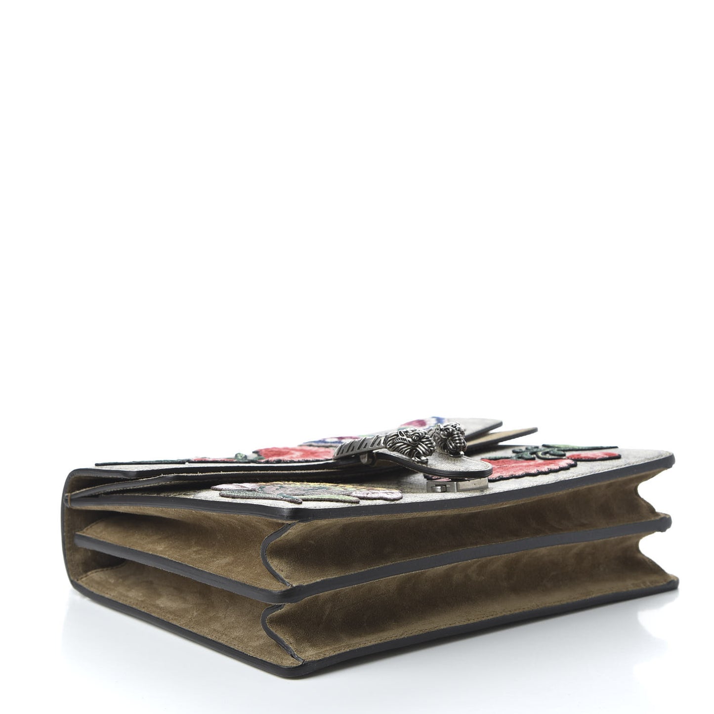 GG Supreme Monogram Embroidered Medium Dionysus Shoulder Bag Beige
