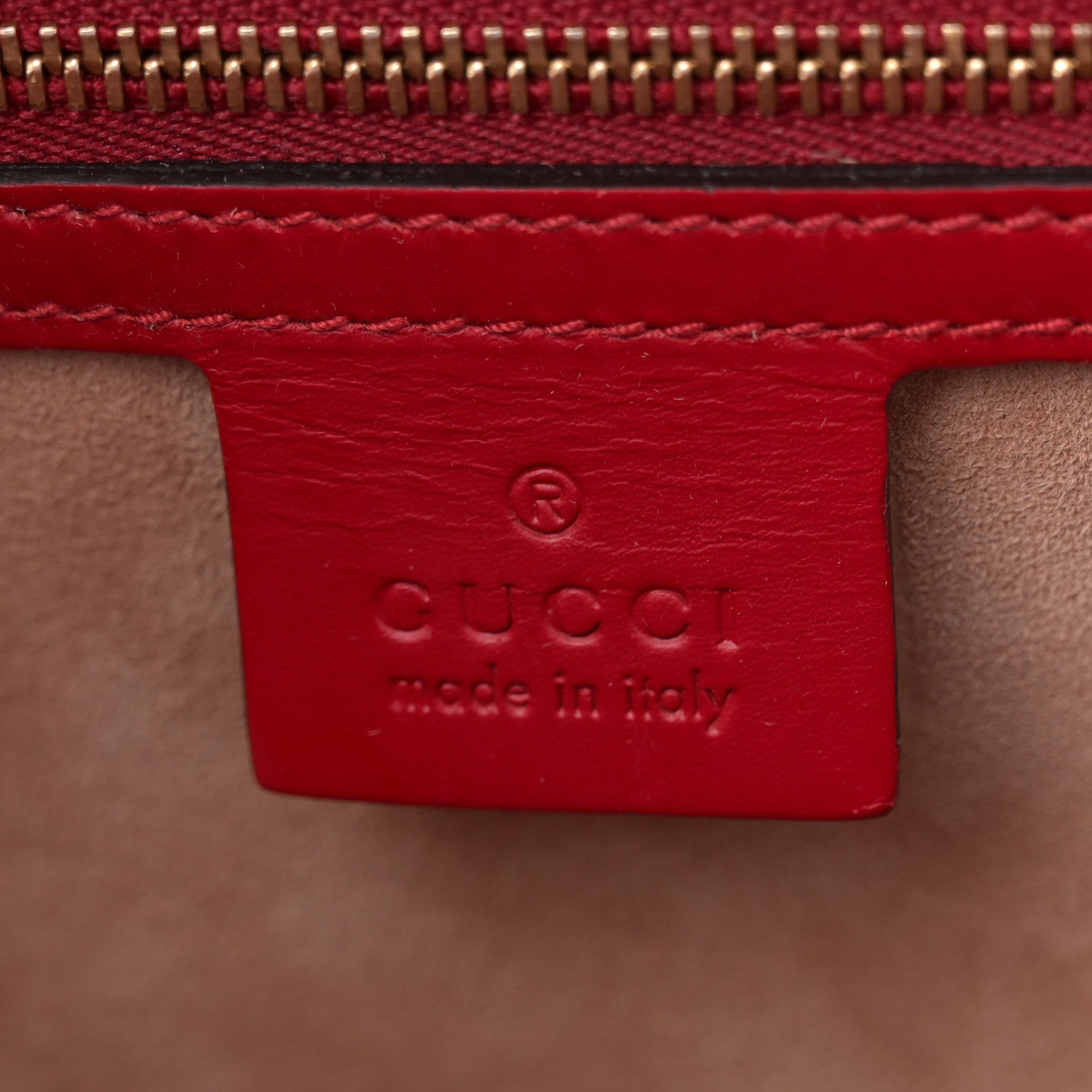 Gucci Calfskin Medium Sylvie Top Handle Bag Hibiscus Red 6 of 14
