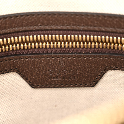 Gucci Monogram Jumbo GG Textured Dollar Calfskin Web Messenger Shoulder Bag Camel Ebony New Acero 6 of 9