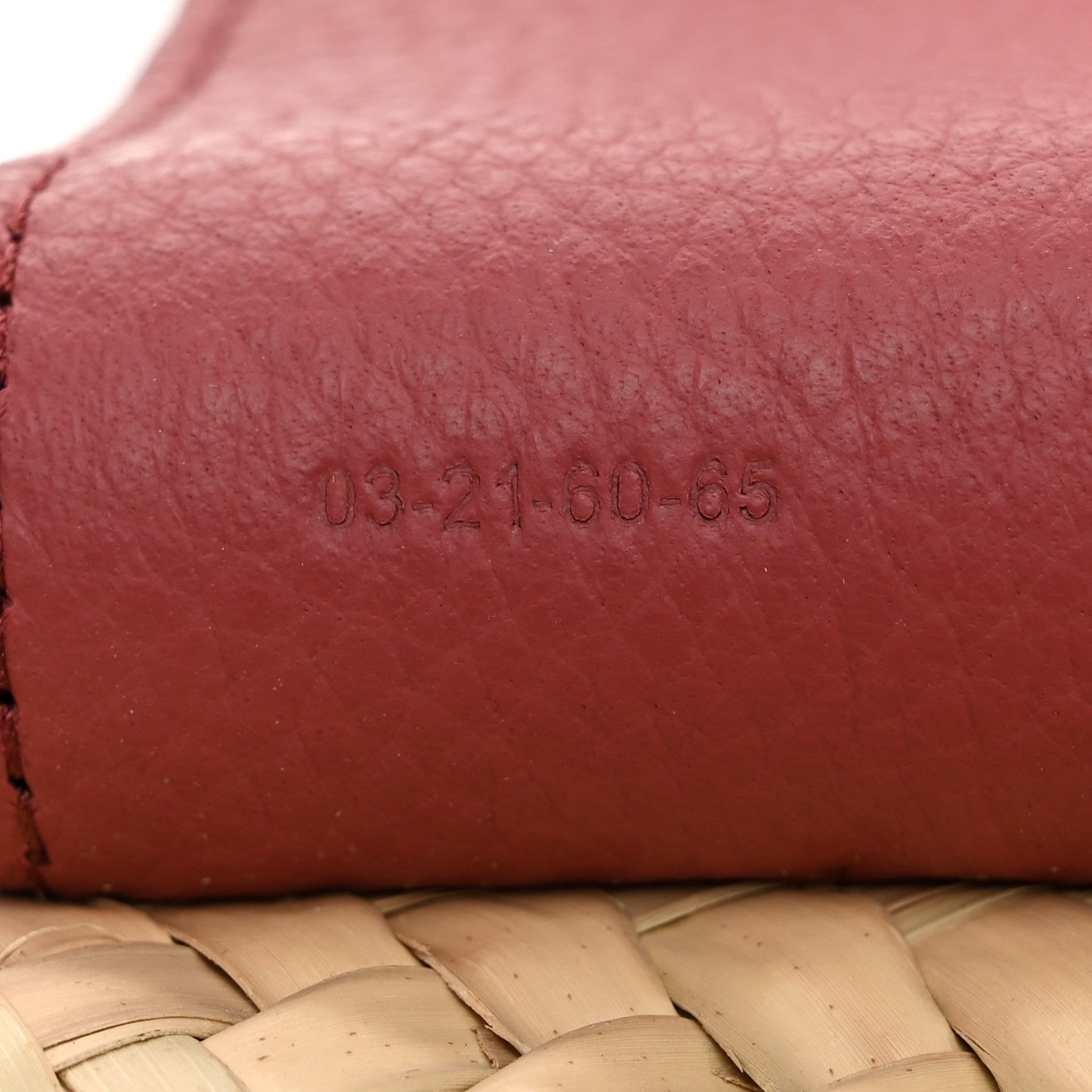 Chloe Raffia Calfskin Marcie Basket Faded Rose 7 of 11