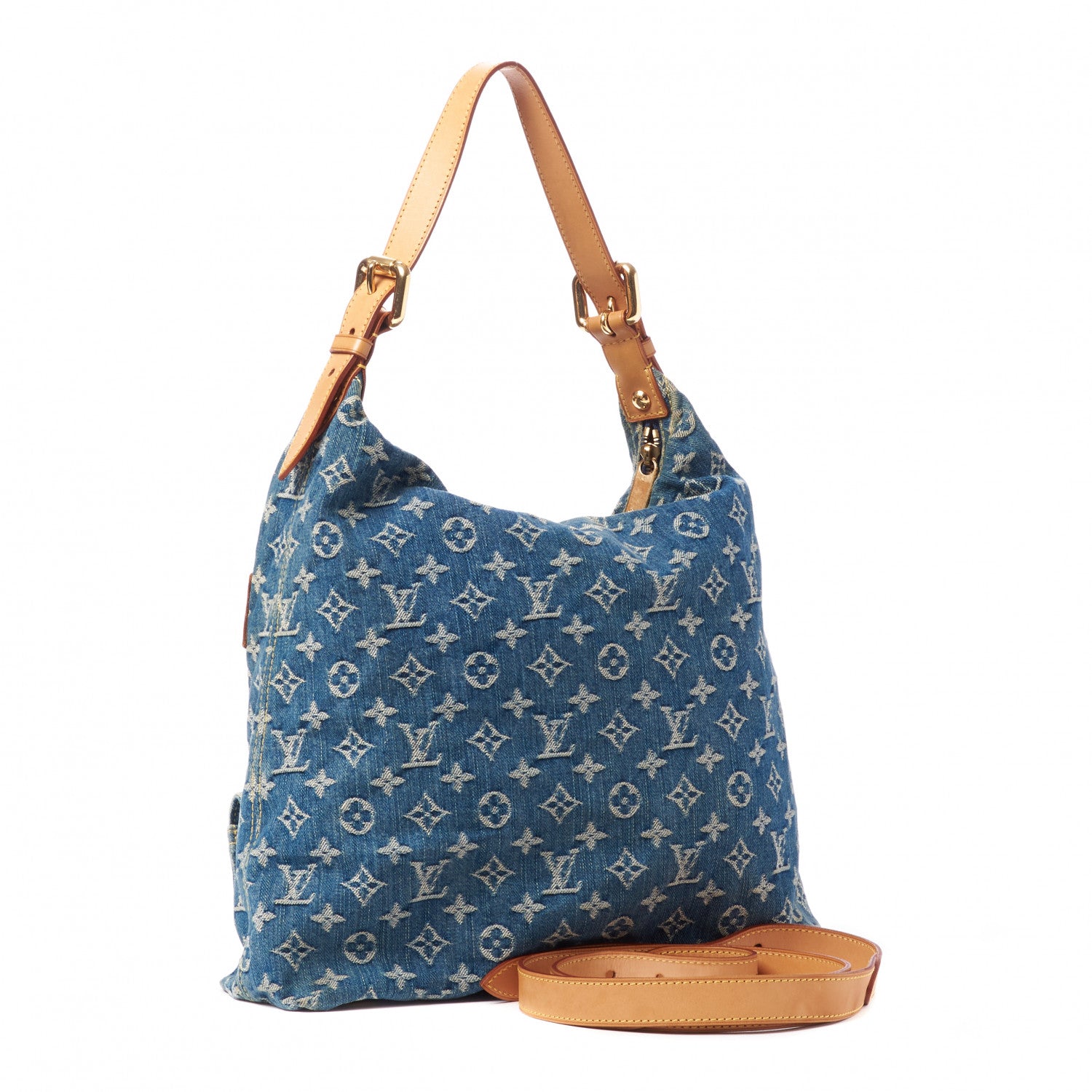 Louis Vuitton Denim Baggy GM Blue 3 of 8