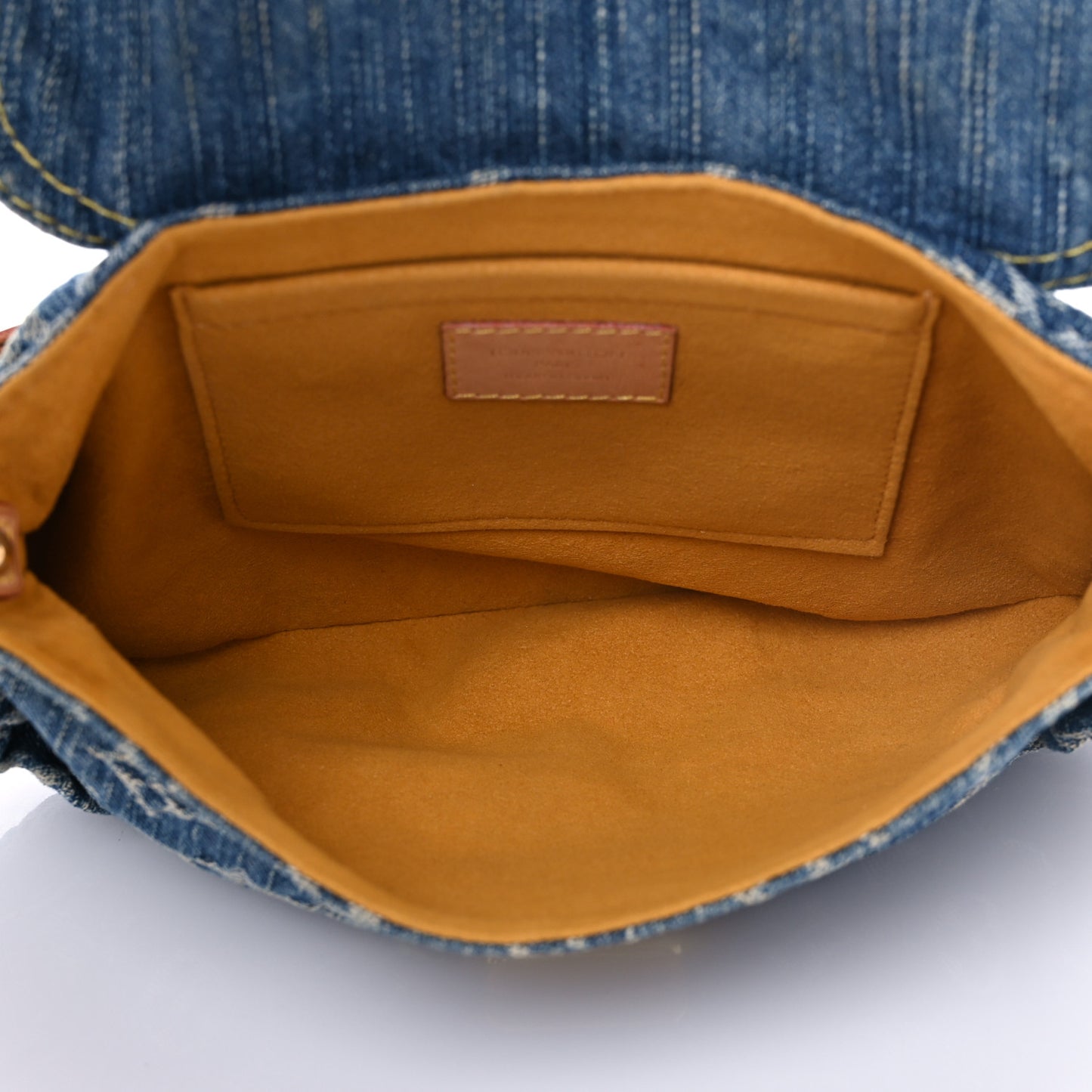 Monogram Denim Mini Pleaty Blue