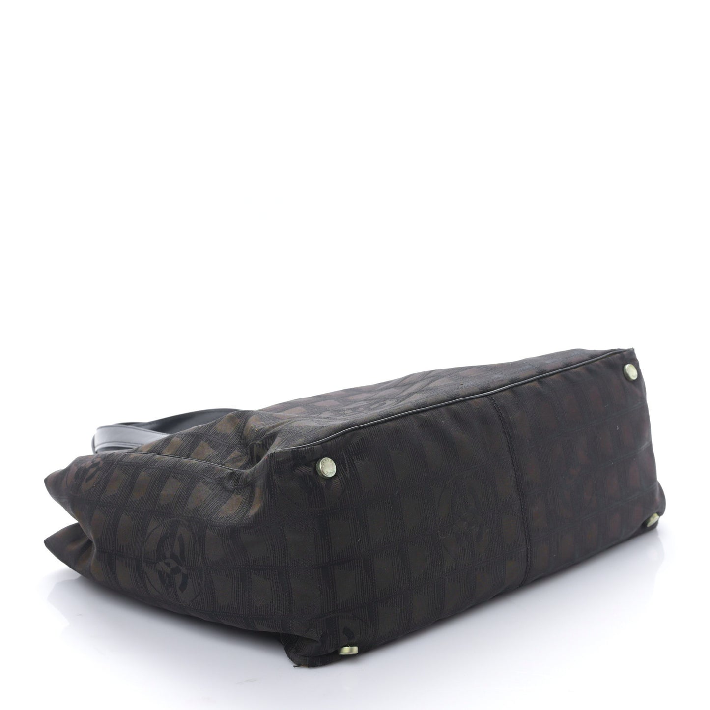Nylon Large Travel Tote Brown