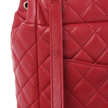 Chanel Lambskin Quilted Small Urban Spirit Backpack Dark Pink 11 of 16