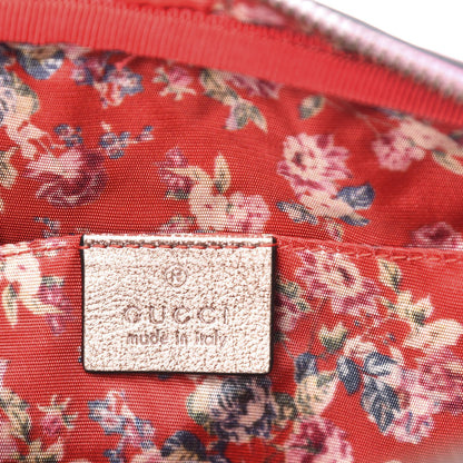 Gucci Laminated Nappa Trapuntata Small Zumi Shoulder Bag Rosa Lago Rame 6 of 11