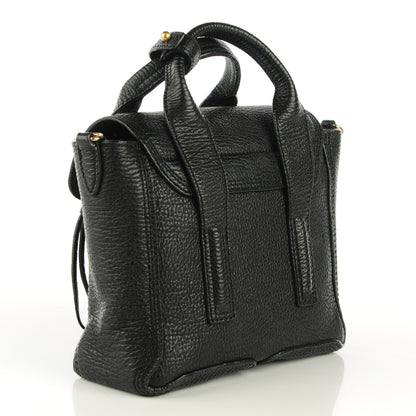 3.1 Phillip Lim 3.1 Textured Calfskin Mini Pashli Satchel Black 3 of 7