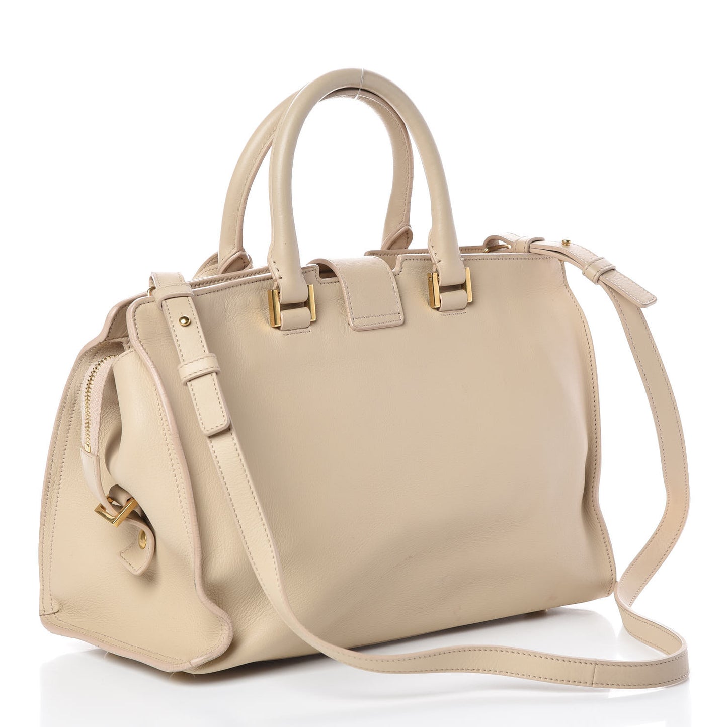 Calfskin Small Classic Y Cabas Beige