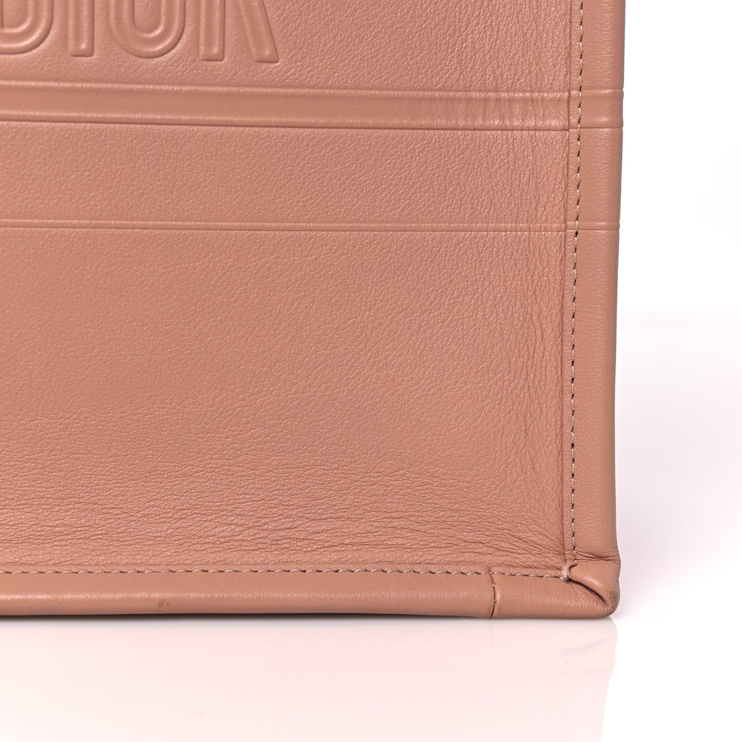 Calfskin Embossed Medium Book Tote Rose de Vents