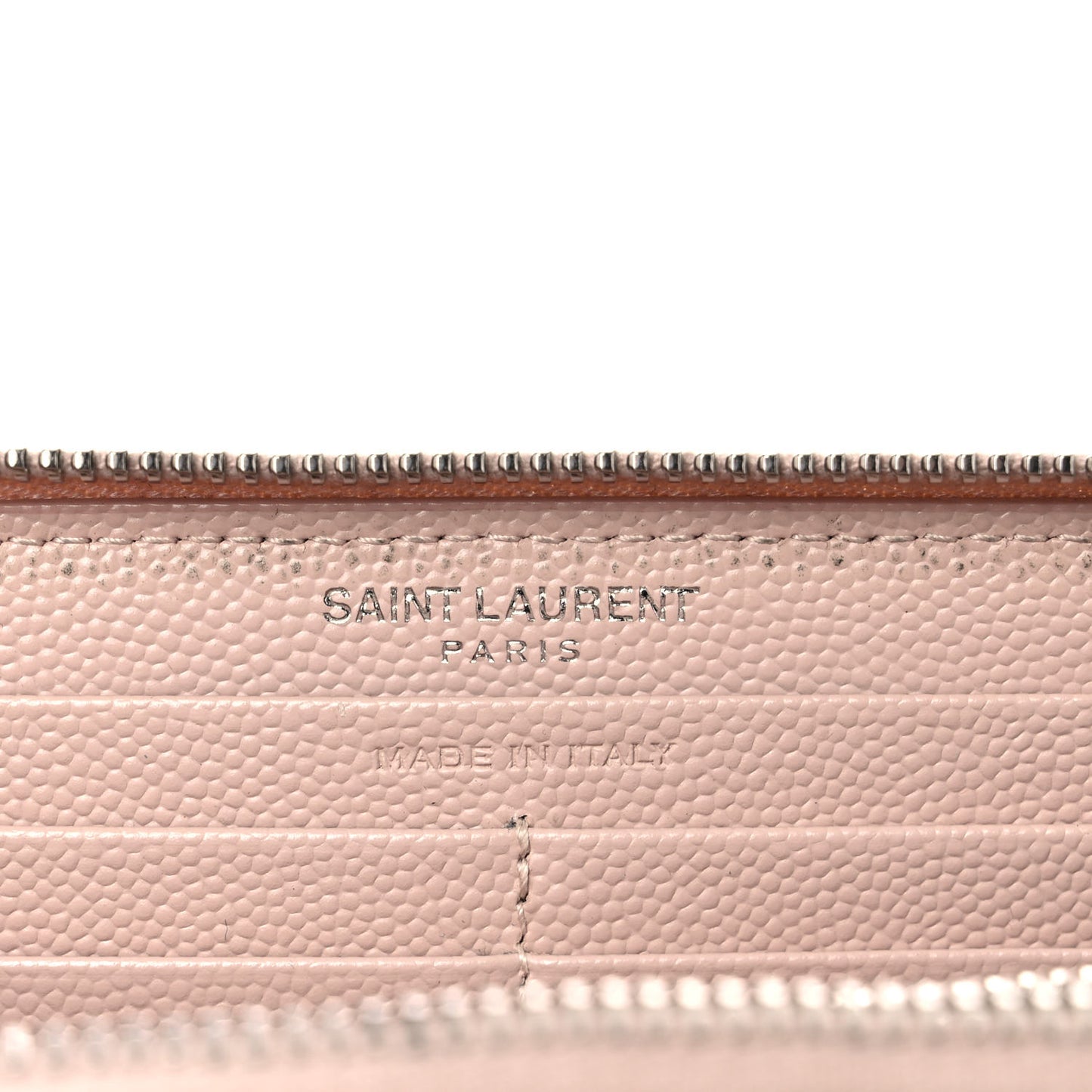 Grain De Poudre Matelasse Chevron Monogram Zip Around Wallet Pink White