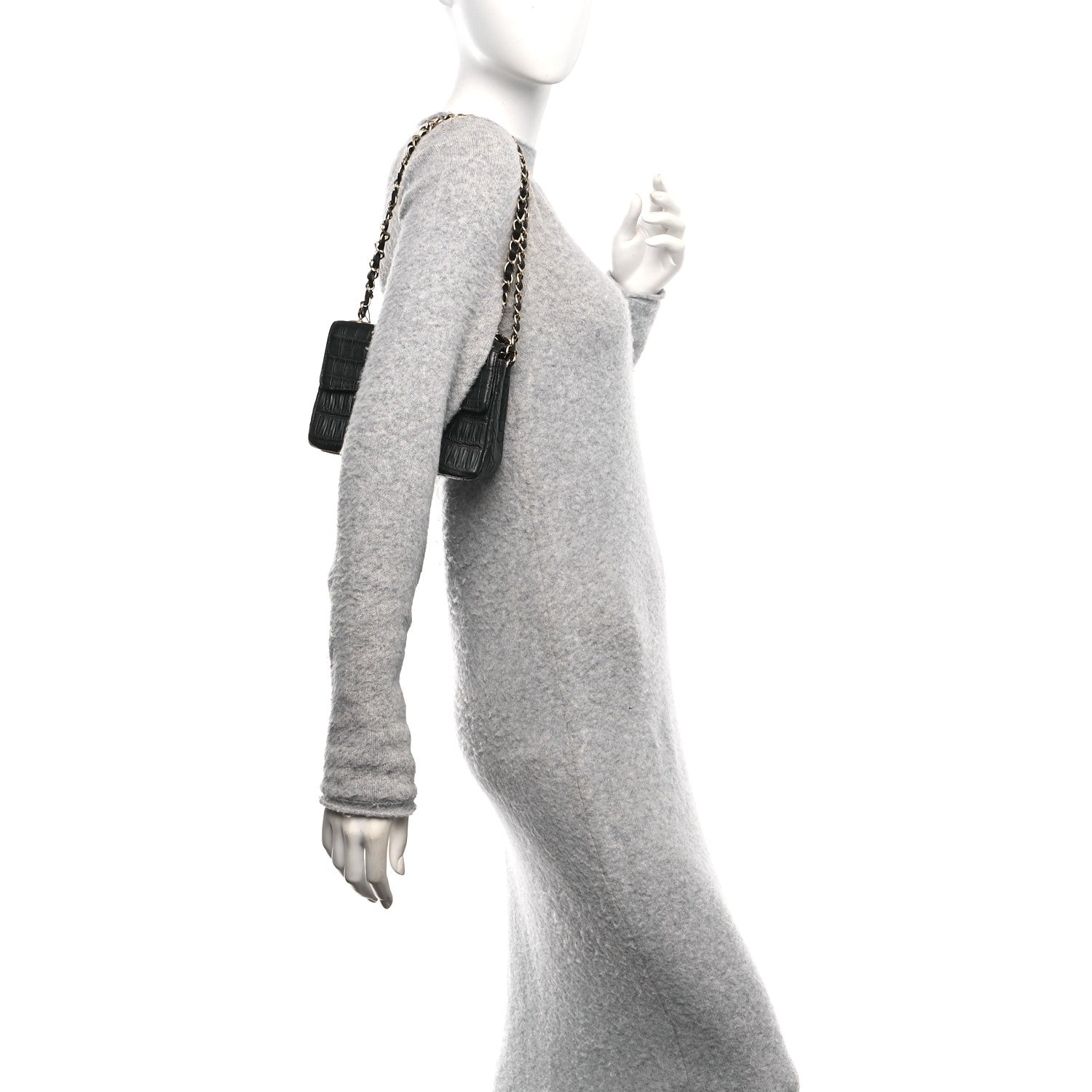 Chanel Matte Alligator Mini Square Flap Black 1756058 – FASHIONPHILE