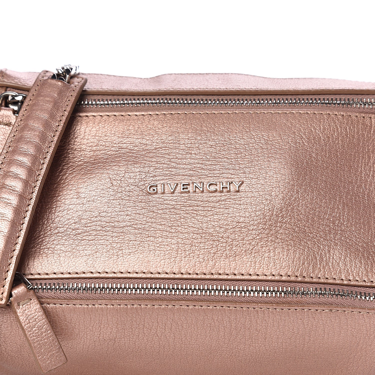 Givenchy Metallic Sugar Goatskin Mini Chain Pandora Light Pink 10 of 10