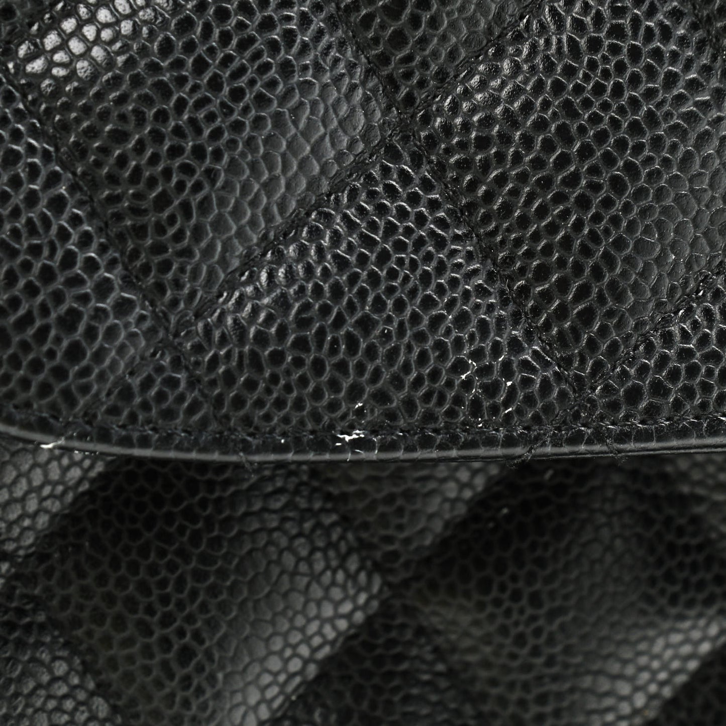 Caviar Quilted Jumbo Single Flap Black