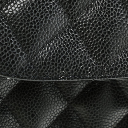 Chanel Caviar Quilted Jumbo Single Flap Black 13 of 16