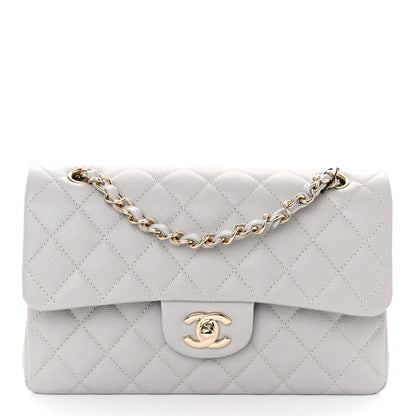 Chanel Caviar Quilted Small Double Flap Grey 1 of 10