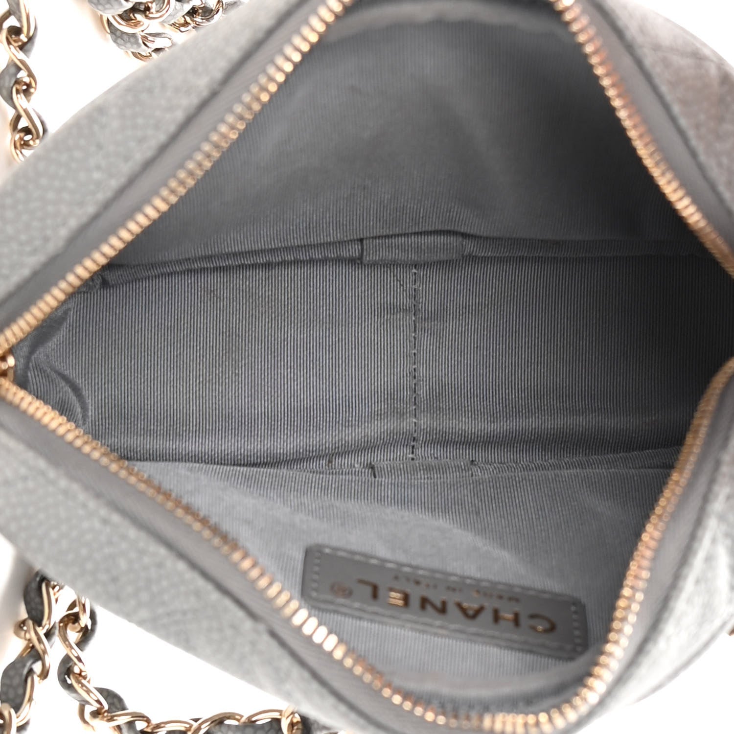 Chanel Caviar Quilted Mini Coco Tassel Camera Case Grey 5 of 12