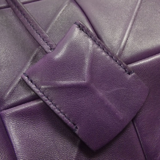 Leather Sac New Rive Gauche Tote Purple