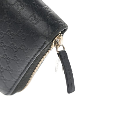 Gucci Microguccissima Bow Zip Around Wallet Black 10 of 12