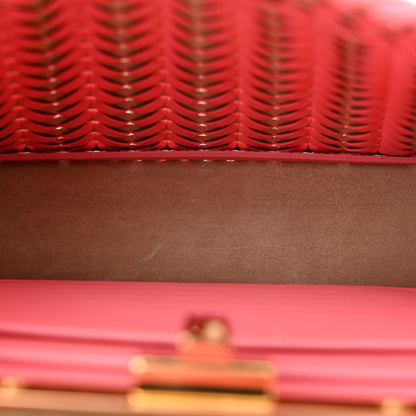 Fendi Vitello King Shiny Nappa Intreccio Small Peekaboo I SEE U Satchel Pink Dalia 5 of 12