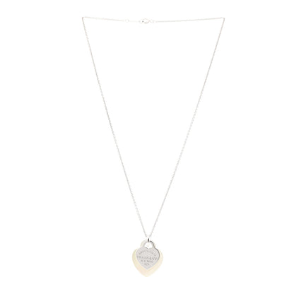 Tiffany Sterling Silver Mother of Pearl Return to Tiffany Pendant Necklace 3 of 7