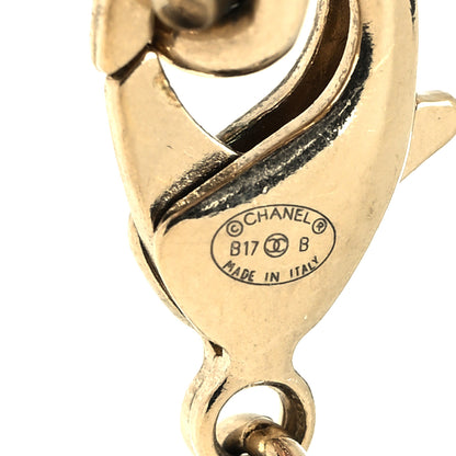 Chanel Lambskin Crystal CC Logo Charming Choker Gold Black 5 of 5