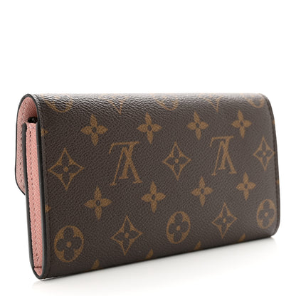Louis Vuitton Monogram Emilie Wallet Rose Ballerine 3 of 7