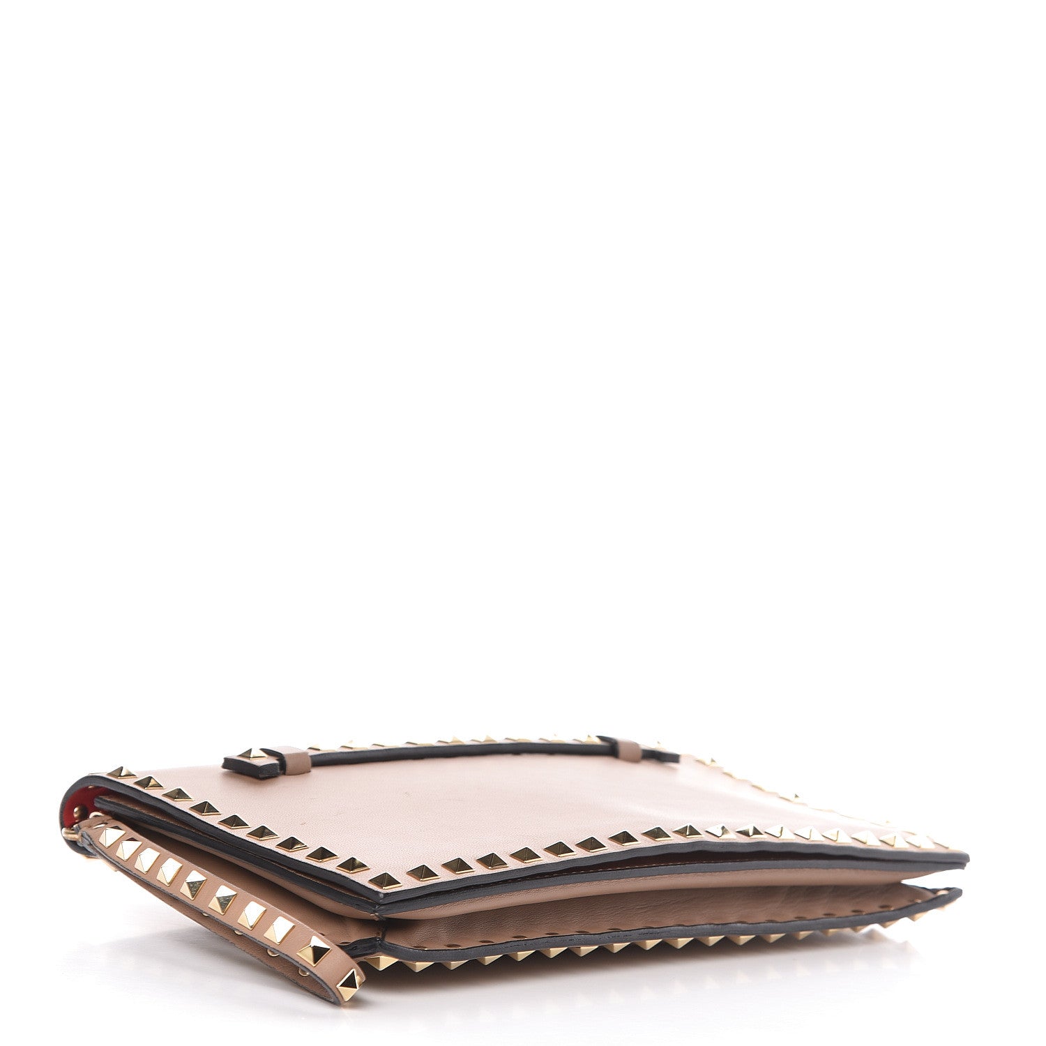 Valentino Garavani Nappa Rockstud Wristlet Clutch Alpaca 4 of 9