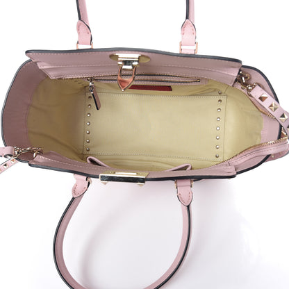 Valentino Garavani Vitello Small Rockstud Double Handle Tote Water Rose 5 of 8