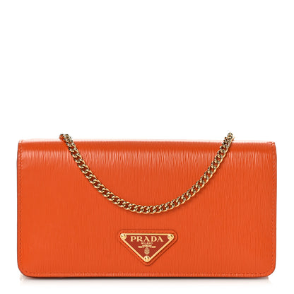 Prada Vitello Move Triangle Logo Miniborse Papaya 1 of 8
