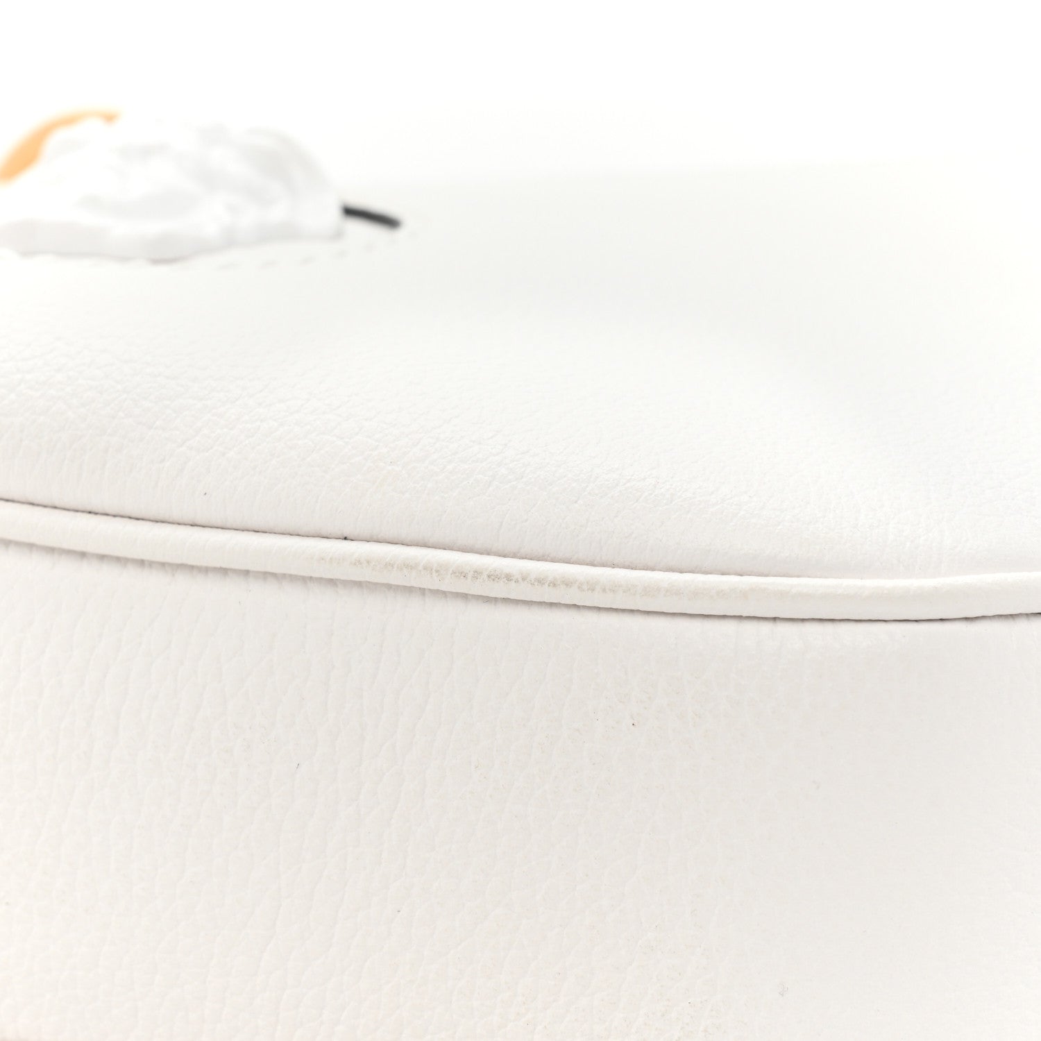 Versace Calfskin La Medusa Small Hobo Crossbody Optical White 10 of 12