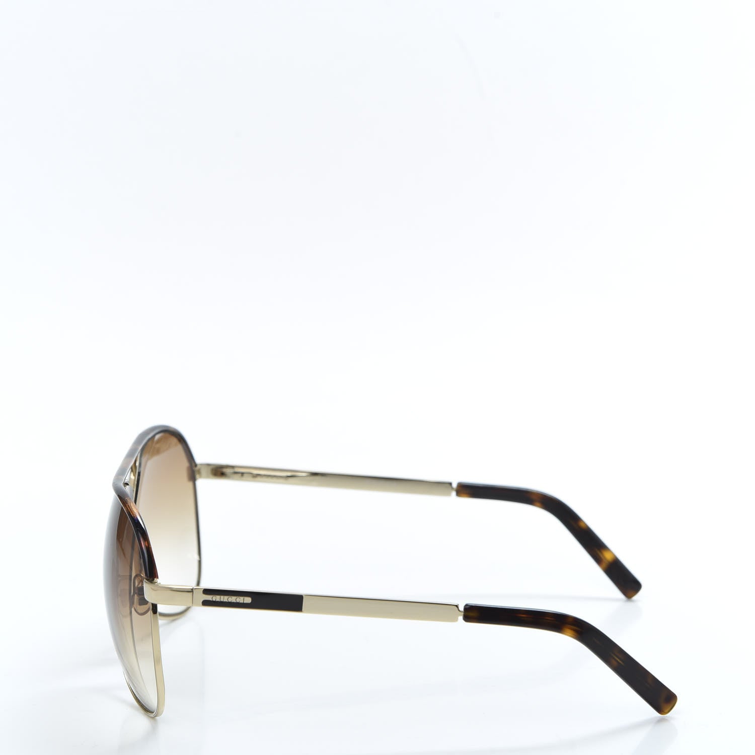 Gucci Aviator Sunglasses GG0014S Tortoise 3 of 6