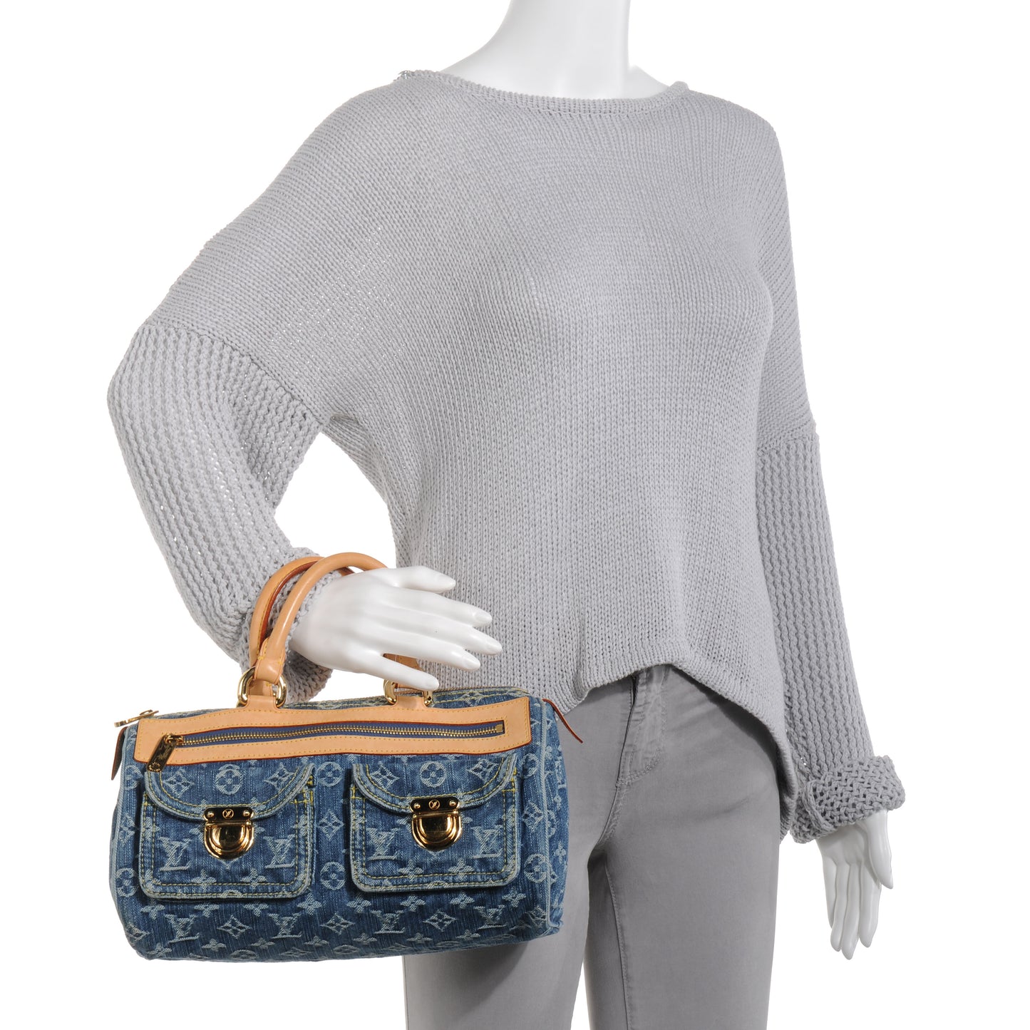 Monogram Denim Neo Speedy Blue