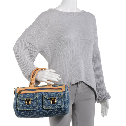 Louis Vuitton Monogram Denim Neo Speedy Blue 2 of 7
