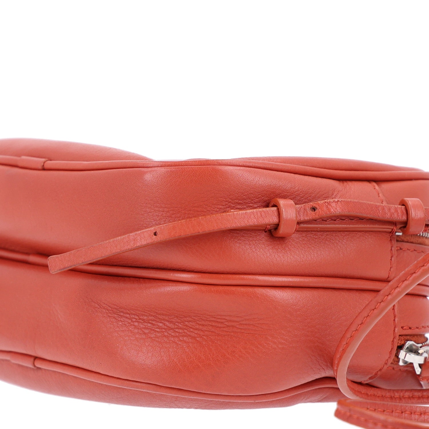 The Row ROW Grained Calfskin Mini Twin Crossbody Bag Brick 9 of 9
