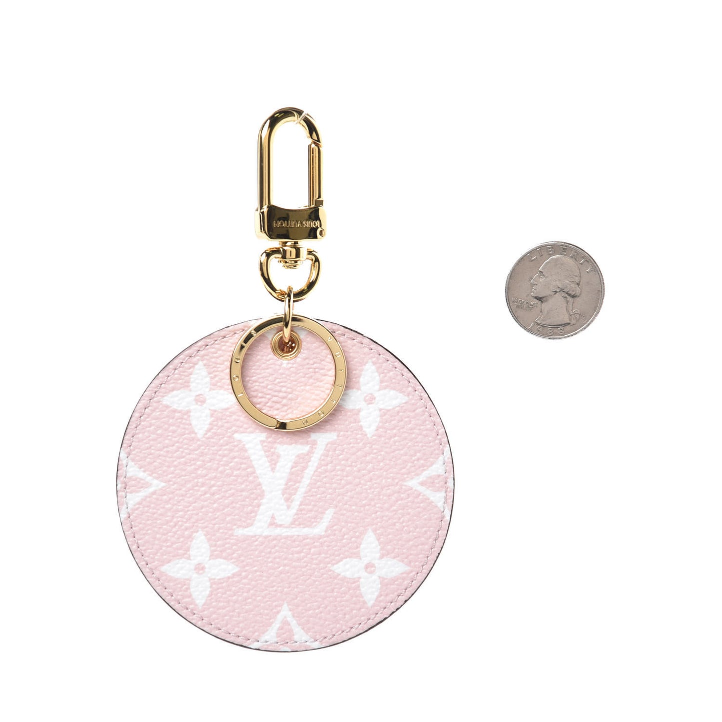 Monogram Giant Bag Charm Key Holder Rouge