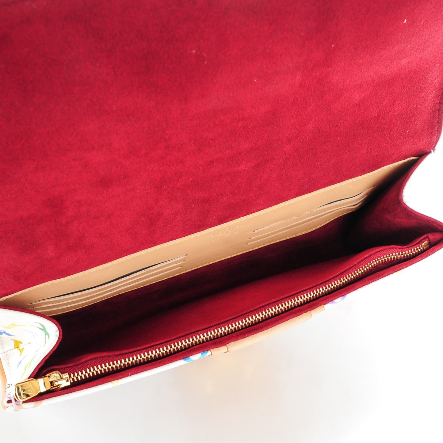 Monogram Multicolor Courtney Clutch White
